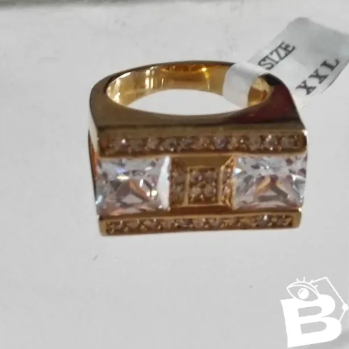 1 bague haute-couture Toi et Moi, taille XXL