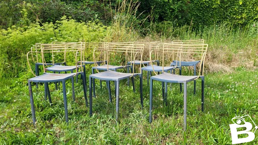 10 fauteuils Piccolo Pascal Mourgue pour Fermob