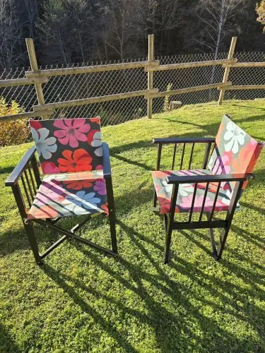 2 CHAISES PLIANTES METTEUR En SCÈNE HABITAT VINTAGE