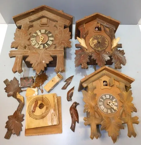 -3 COUCOUS MADE IN GERMANY ANCIENS POUR PIECES JUS de GRENIER COLLECTION D