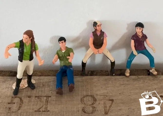 4 Cavalières et personnages Schleich