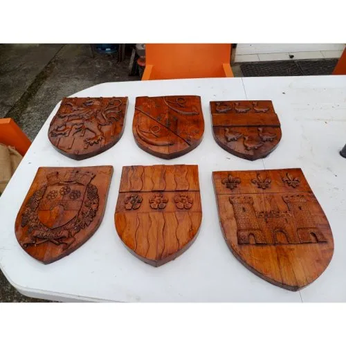 6 Blasons dArmoiries Familliales : TOPIN