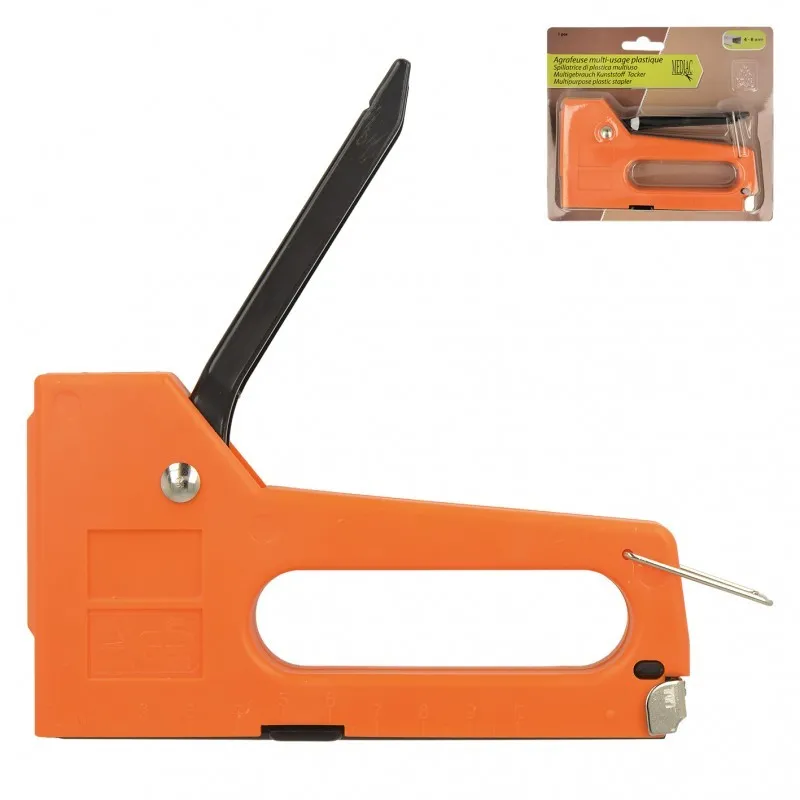 Agrafeuse plastique Orange -