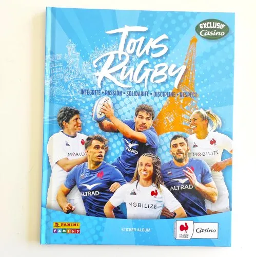 ALBUM RUGBY PANINI /CASINO VIDE ET NEUF 2023