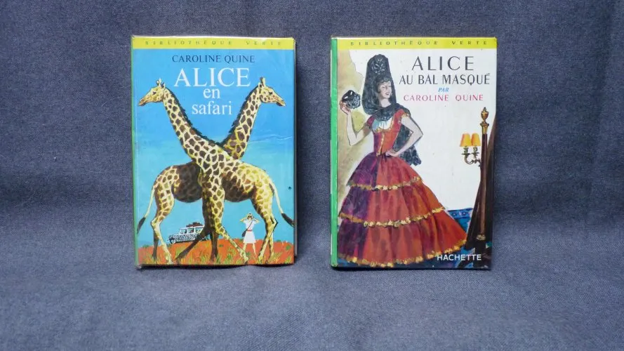 Alice au bal masqué et Alice en safari - vintage - Caroline Quine Bibliothèque verte
