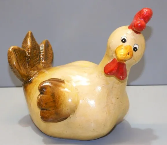 - AMUSANTE POULE CERAMIQUE XXe COLLECTION DECO CUISINE VITRINE  D