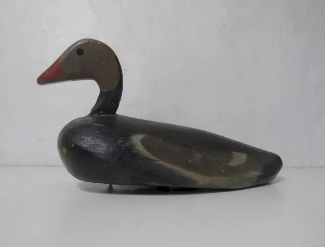 ancien appelant de chasse leurre en bois sculpté art populaire