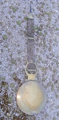 -ANCIEN BALANCIER LYRE pour HORLOGE COMTOISE MOUVEMENT COMTOIS CLOCK  D