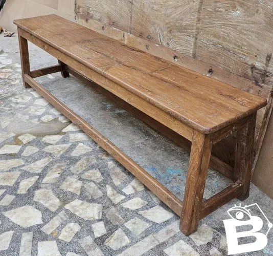 Ancien banc en teck birman