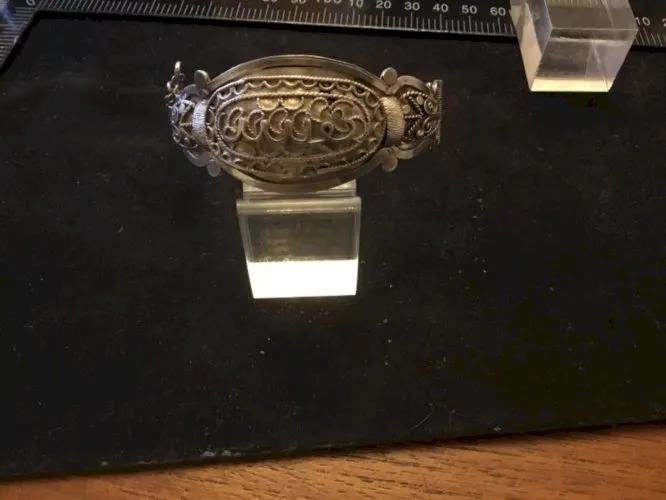 ancien bracelet en argent oriental orientaliste