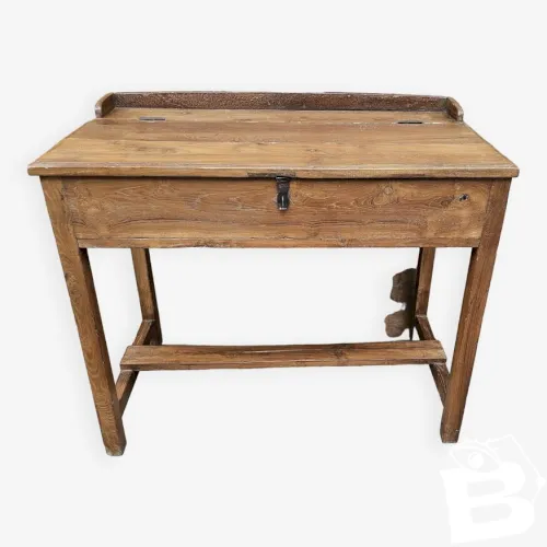 Ancien bureau - pupitre en teck birman
