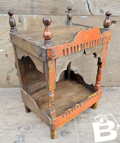 Ancien cabinet doffrandes en teck birman