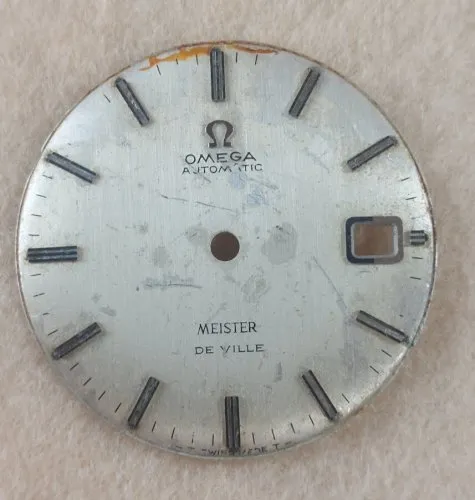 Ancien cadran de montre, Omega Automatic Meister De Ville