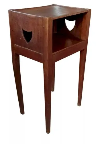 Ancien Chevet Chêne Table Meuble D Appoint Table De Nuit Bois 19 Ème Siècle