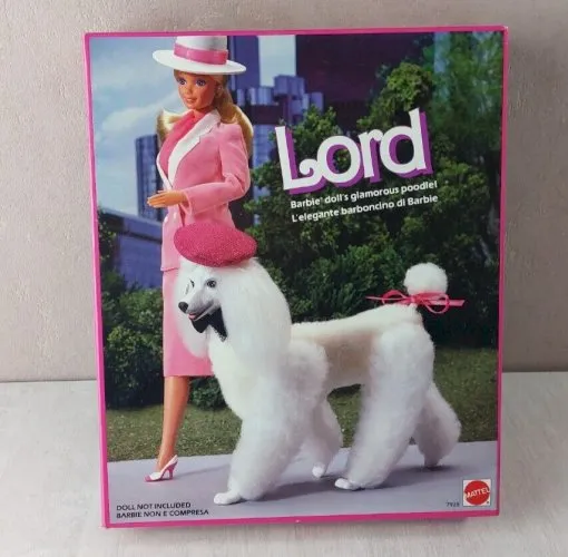 Ancien chien pour Barbie My Lord, 7928, Taiwan 1984, Mattel, NRFB / neuf