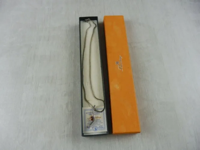 Ancien collier en argent avec pendentif ambre / Ambar Del Baltico, Bursting