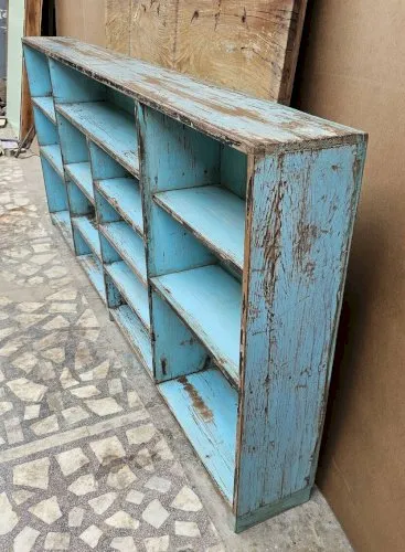 Ancien enfilade de boutiquier en teck