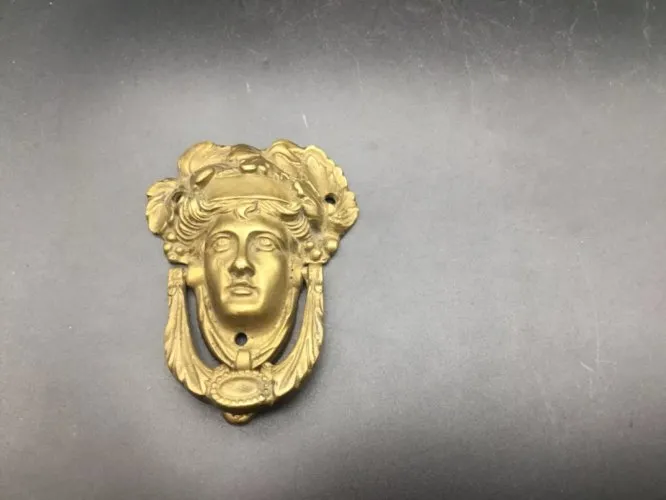 ancien Heurtoir Marteau de porte bronze