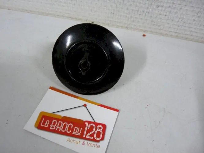 Ancien interrupteur bakélite - Rond - Rotatif - Encastrable