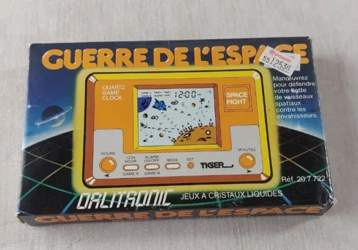 Ancien jeu électronique, Guerre espace, Orlitronic Tiger, style Game & Watch