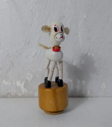 ancien jouet en bois wakouwa art populaire vintage