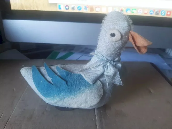 ANCIEN JOUET MÉCANIQUE AUTOMATE UN CANARD FONCTIONNE