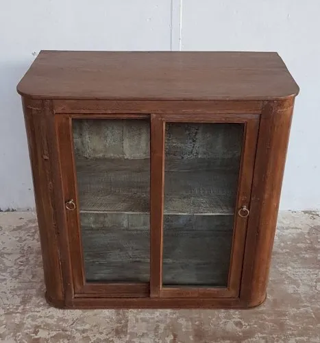 Ancien meuble radio Art déco en teck