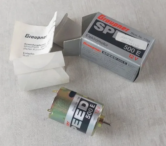 Ancien moteur électrique pour maquette, Graupner , Speed 500E, 1788