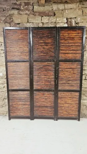 Ancien paravent 3 volets 1970 vintage