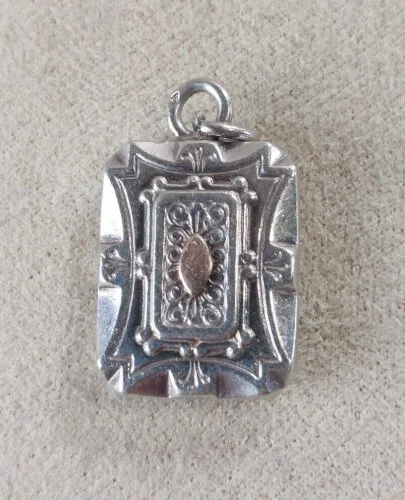 Ancien pendentif, en argent, art déco