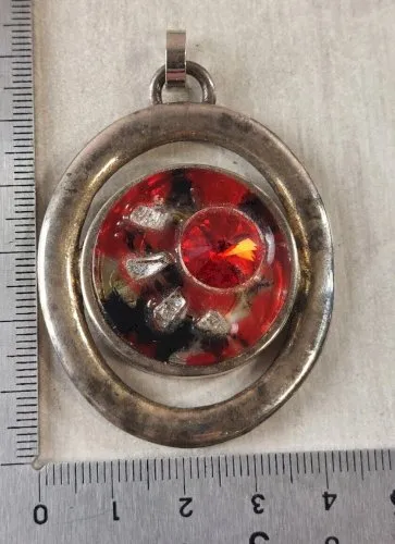 Ancien pendentif / porte clé, Why Not Creations, France