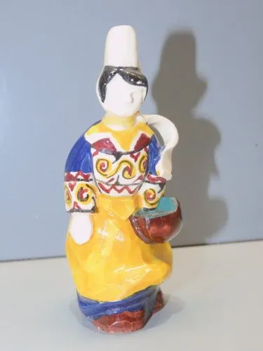 -ANCIEN PETIT SUJET BRETON signé PERROTTE ST GILDAS collection vitrine déco  D