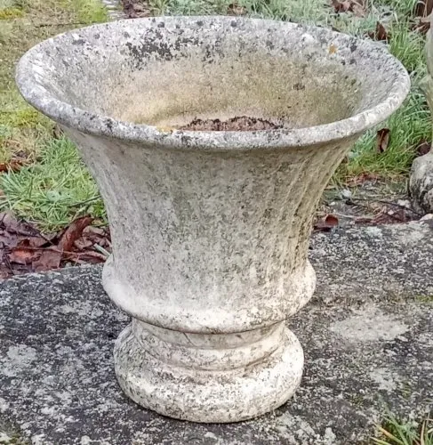 Ancien Petit Vase Pot Médicis Jardinière Pierre/jardin Extérieur ancien