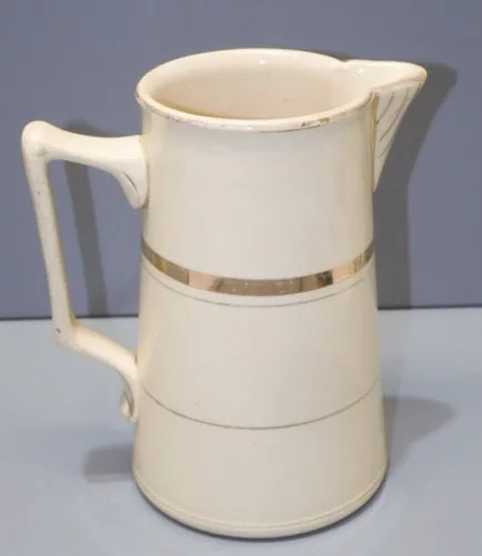 -ANCIEN PICHET CERAMIQUE SAINT AMAND HAMAGE REHAUTS Dorés avec usures déco  D