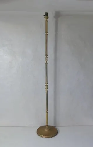 ancien pied de lampe lampadaire en bronze doré