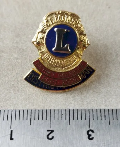 Ancien pins / pin's, Lions Club International, Governor Chairman 2001-2002