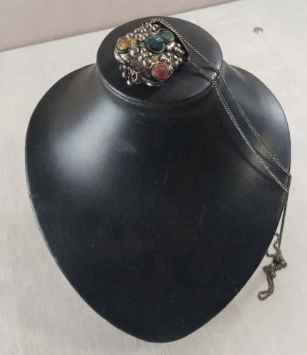 Ancien porte monnaie / bourse, en métal, ethnique, Sajai