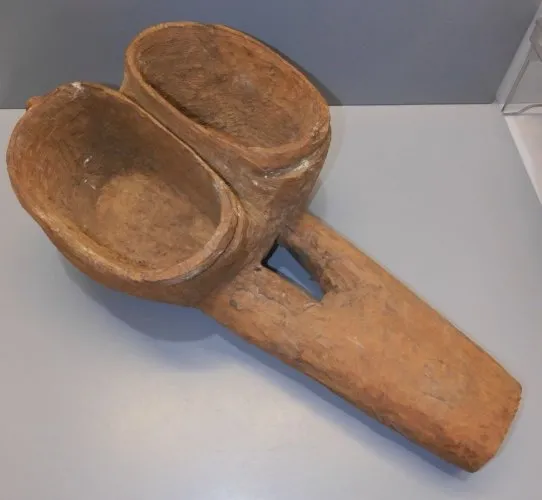 -ANCIEN SOUFFLET de FORGE AFRICAIN en BOIS MALI BAMANA ou DOGON COLLECTION  D