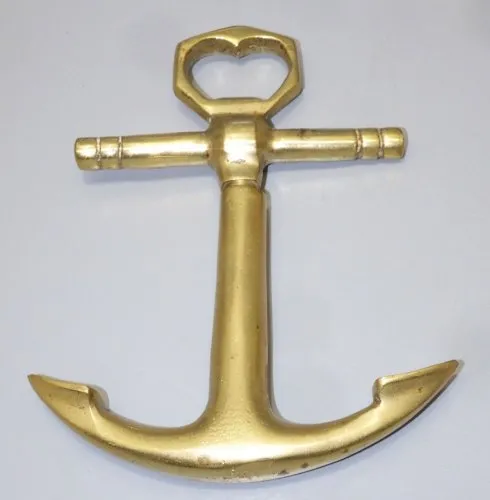 - ANCIEN TIRE BOUCHON DECAPSULEUR ANCRE de MARINE BRONZE & METAL COLLECTION  D