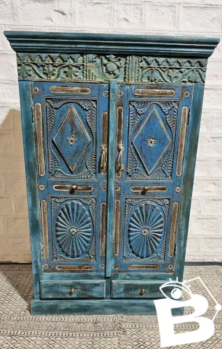 Ancienne armoire de Sekawati en teck birman