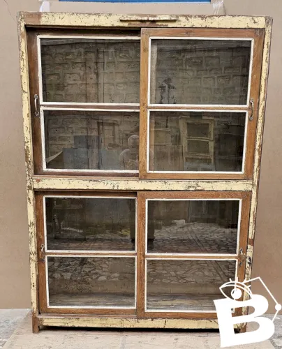 Ancienne bibliothèque en teck birman