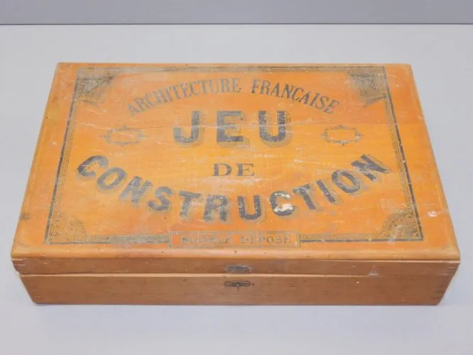- ANCIENNE BOITE de JEU de CONSTRUCTION ARCHITECTURE Française modèle déposé D