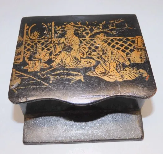 -ANCIENNE BOITE PYROGENE PORTE ALLUMETTES NAPOLEON III CARTON BOUILLI XIXe  D