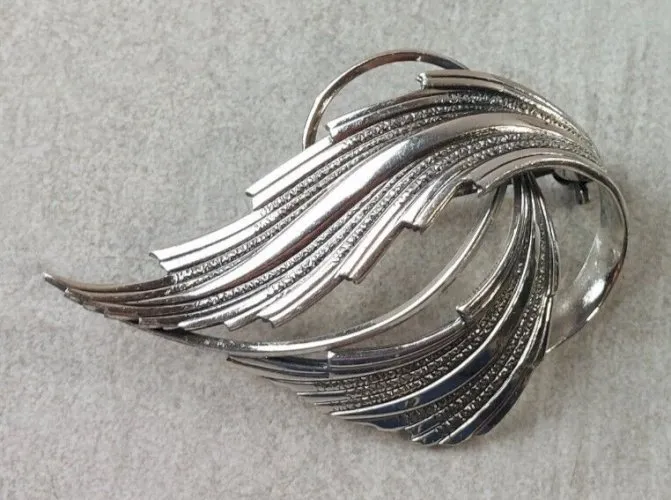 Ancienne broche, en argent, A*D, vintage