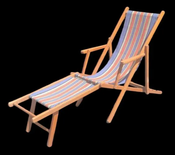 Ancienne Chilienne transat Vintage/Mobilier jardin extérieur vintage/1950/1960