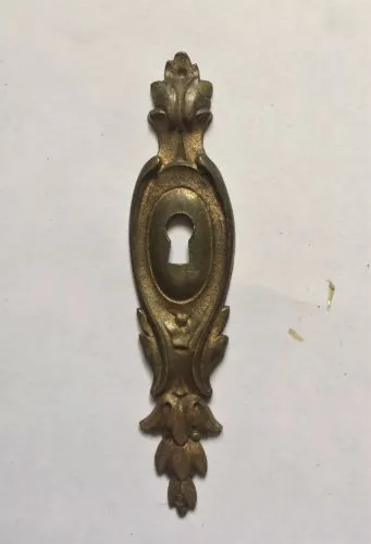 ancienne entree de serrure en bronze hauteur 112 mm (2 disponibles)