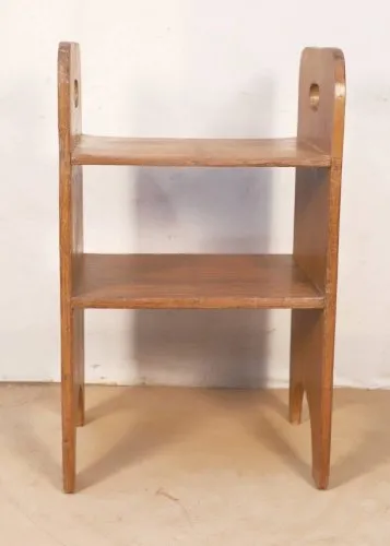 Ancienne étagère d’atelier en teck birman