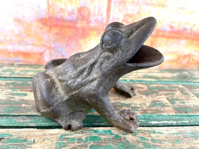 Ancienne Grenouille en Bronze – Jeu de la Grenouille – Jeu de Bistrot
