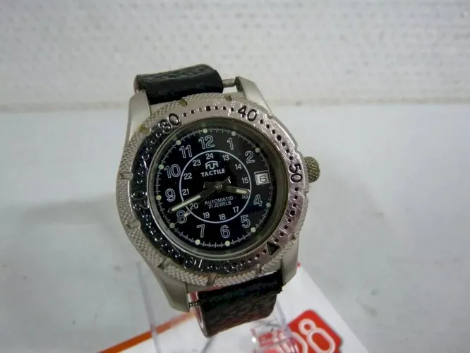 ancienne montre Automatique 21 jewels homme marque TACTILE Dateur - Fonctionne