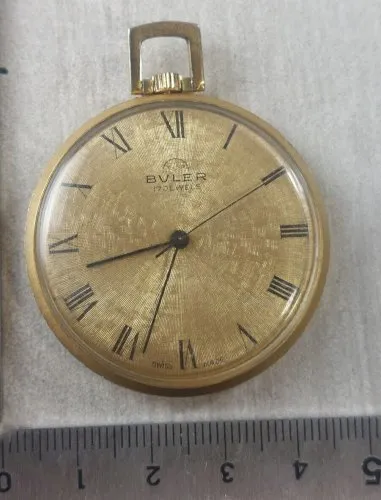Ancienne montre mécanique gousset, Buler, 17 Jewels